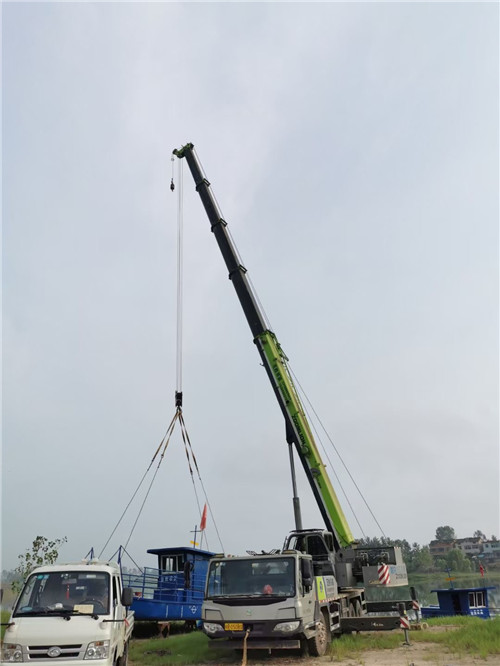 广饶县桥梁建设吊装案例